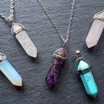Crystal necklace, quartz crystal necklace, turquoise amethyst necklace,  opalite necklace, boho healing crystal necklace, gifts for her