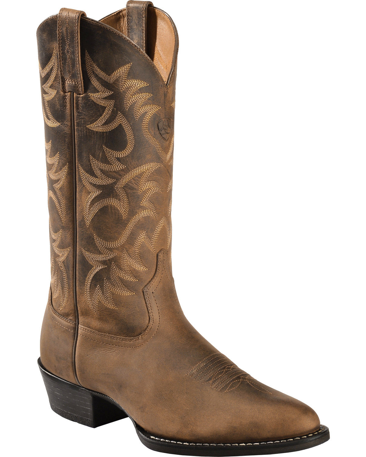 Ariat Heritage Cowboy Boots - Medium Toe, Distressed, hi-res