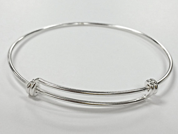 Sterling Silver Adjustable Bangle Bracelet