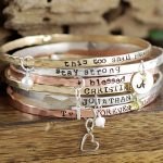 Personalized Bangle Bracelets - with Charms