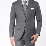 STEEL GREY FLANNEL CLASSIC 2-BUTTON SUIT