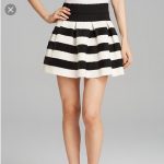 Black & White Stripe Skirt
