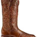 Boulet Hand Tooled Belmont Cowgirl Boots - Square Toe, , hi-res