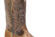 Boulet Full Quill Ostrich Cowboy Boots - Wide Square Toe, Wood, hi-res