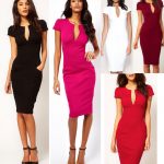 Womens Elegant Vintage Office Wear To Work Party Bodycon Pencil Career  Dresses