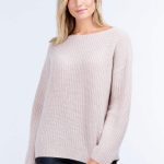Chunky ribbed cashmere pullover