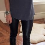 casual cute outfit! leather leggings and adidas