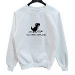 2019 La MaxPa Pixel Dinosaur Sweatshirts Cute Printed Casual Hoodies  Crewneck Fashion Pullovers Plus Size Casual Cotton Thicken From Qingxin13,