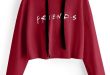 2019 Women FRIENDS Letters Short Hoodie Autumn Fashion Cute Sweatshirts  Clothes From Malewardrobe, $44.62 | Traveller Location