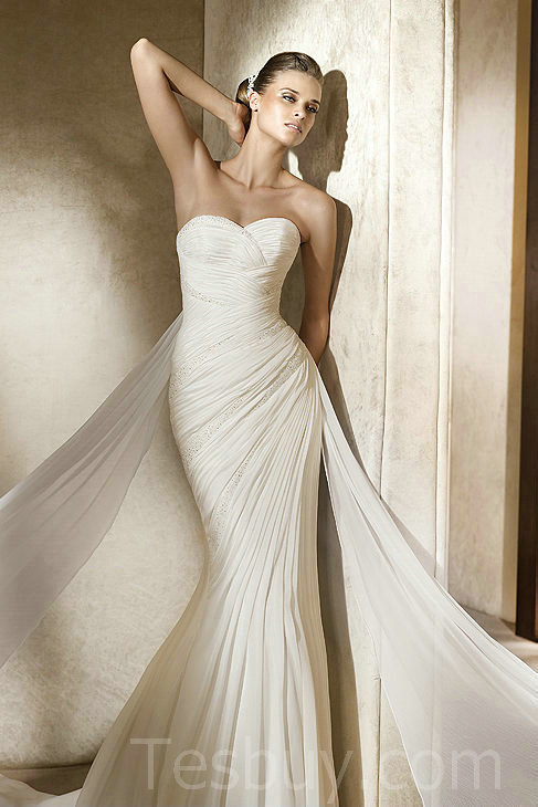 Ruched Sweetheart Ruched Designer Mermaid Wedding Dress 2012,Buy cheap  Ruched Sweetheart Ruched Designer Mermaid Wedding Dress 2012 to enjoy  worldwide free