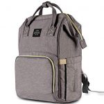 Traveller Location : HaloVa Diaper Bag Multi-Function Waterproof Travel Backpack  Nappy Bags for Baby Care, Large Capacity, Stylish and Durable, Gray : Baby