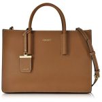 DKNY Handbags Bryant Park Tan Saffiano Leather Tote Bag (£240) ❤ liked on  Polyvore featuring bags, handbags, tote bags, tan tote bag, tan handb…