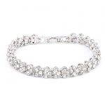 ARINLA Elegant Bracelet Crystal Roman Style Woman Bracelets Bangles