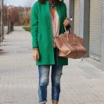@roressclothes closet ideas #women fashion outfit #clothing style apparel  Stylish Outfit Idea with A Green Coat