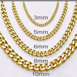 Women Mens Stainless Steel Necklace Curb Gold Chain Bracelet Lobster clasp  | eBay