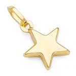 14k Yellow Gold Star Charm Pendant