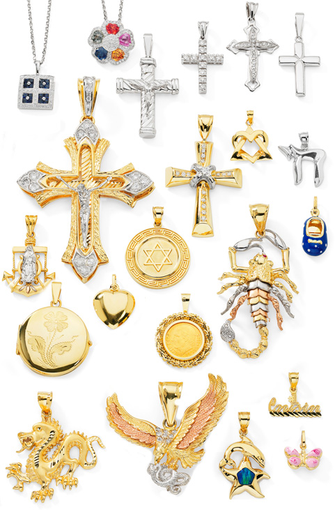 Gold and Silver Charms Selection