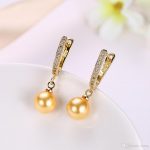2019 18K Gold Earrings For Women Gold Pearl Earrings Fashion Earring  Rhinestone Luxury Jewelry Korean Accessories Gold Earrings From Aianq,  $6.03 | DHgate.