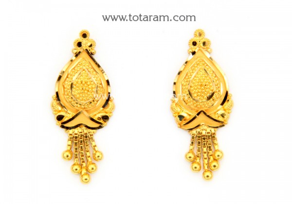 22K Gold Earrings for Women - 235-GER9071 - Buy this Latest Indian Gold  Jewelry