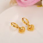 Gold Heart Earrings Women/Girl