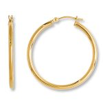 14K Yellow Gold Hoop Earrings. Tap to expand
