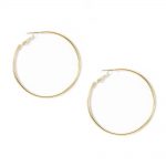 Simple Gold Hoop Earrings,