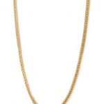 Add polished style to your look with this 14k gold foxtail link chain.  Approximate lengths: 18 to 24 inches.