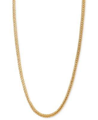 Add polished style to your look with this 14k gold foxtail link chain.  Approximate lengths: 18 to 24 inches.
