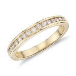 Channel Set Diamond Ring in 18k Yellow Gold (1/4 ct. tw.