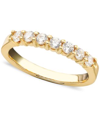 This item is part of the Seven Diamond Band Rings in 14k Gold
