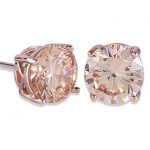 GULICX Rose Gold Tone Yellow Crystal Royal Journey Jewelry Eternity Stud  Earring