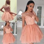 2018 Latest Cute Long Sleeve Graduation Dresses Appliques Beaded Tulle Mini  Short Homecoming Party Prom Dresses Blue Graduation Dresses Cute Dresses  For