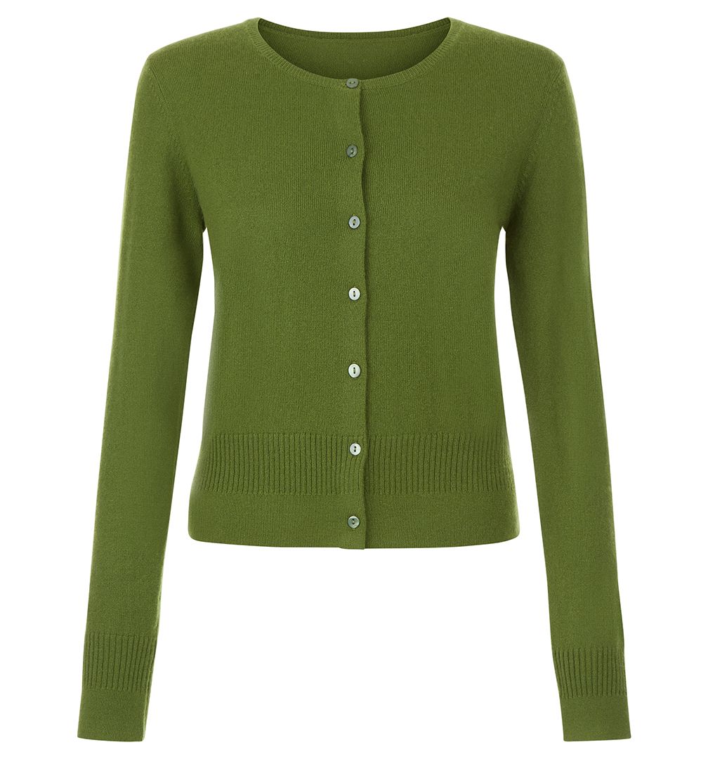 Green | Kensington Cardigan | Cardigans | Outlet Knitwear