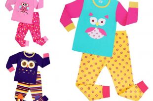 NEW Kids Pajamas Boys Girl Sleepwear Kids Owl Pajamas Top+Pants Children  Pajamas For 1~7 Years Baby Kids /L Fleece Pjs For Girls Baby Christmas Pjs  From