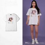 Woman Man Korean Fashion Shirt Short Sleeve Summer Collection Funny Girl  Print Korean Couple T Shirt Black White Hip Hop Style Nerd T Shirts Design  Shirt