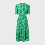 Montana Green Bow Print Dress