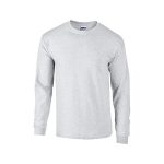 Traveller Location: Gildan Mens Plain Crew Neck Ultra Cotton Long Sleeve T-Shirt:  Clothing