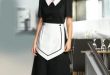Classic Black and White Housekeeping Dress