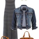 Cute Outfit Ideas of the Week - maxi dress outfits. Wear a denim jacket  over just about any maxi dress for an added layer and style.
