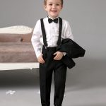 Boys Outfits Four Pieces Luxurious Black Ring Bearer Suits Cool Boys Tuxedo  With Black Bow Tie Kids Formal Dress Boys Suits Fashion Kids Suits Boys  Suits
