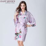 Silk robes for women satin bridesmaid robes robe de soiree female silk  bridesmaids robes AA2410 Y