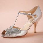 Silver Wedding Shoes Glitter Pumps Mimosa T Straps Buckle Closure Leather  Party Dance 3 High Heels Women Sandals Open Toe Bridal Shoes Wedding  Bridesmaid
