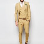 2019 Wholesale 2016 Wedding Super Skinny Fit Suit In Camel Man Suit Custom  Made Tuxedos Groomsman Suit Wedding SuitsJacket+Pants+Vest From Cety,