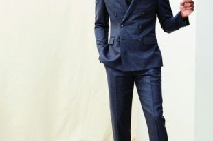 Latest Coat Pant Designs Navy Blue Double Breasted Men Suit Formal Skinny  Suits Custom Slim Fit