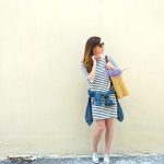 Looking for a way to take your striped dress from summer to fall? Art in