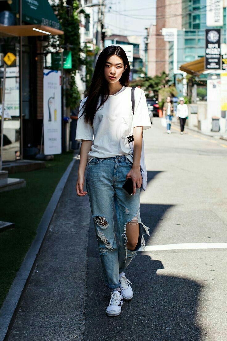 Comment Porter Des Vans, Korean Fashion Summer Street Styles, Korean Fashion  Minimal, Korean