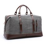 Canvas Leather Men Travel Bags Carry on Luggage Bags Men Duffel Bags Travel  Tote Large Weekend Bag Overnight