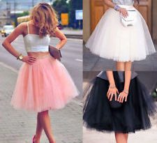 Women Adult Layers Tulle Skirt Long Dress Princess Girls Ballet Tutu Dance  Skirt