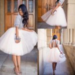 2019 2016 Knee Length White Tulle Tutu Skirts For Adults Custom Made A Line  Ball Gown Cheap Party Prom Petticoat Underskirts Women Clothing From  Yaostore,