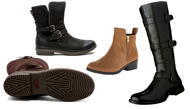 Womens Waterproof Leather Boots for the Autumn Rain and Winter Snow